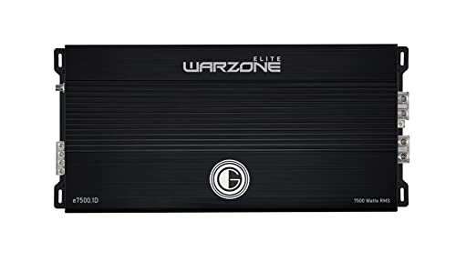 Gravity Audio E7500.1D Warzone 7500W True RMS Car Amplifier Class D Amp 1/2/4 Ohm Stable with Remote Sub Control Gravity Audio E7500.1D Warzone 7500W True RMS Car Amplifier Class D Amp 1/2/4 Ohm Stable with Remote Sub Control